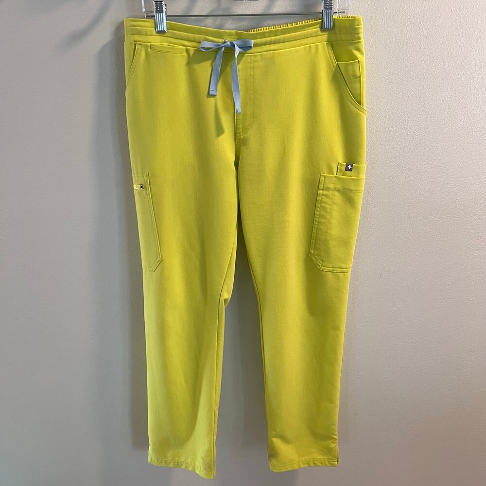 Figs Citrine Neon Yellow Scrub Pants Size M/P